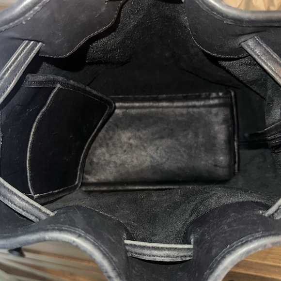 Vintage Coach Legacy drawstring hat black leather purse Y2K - Picture 12 of 12